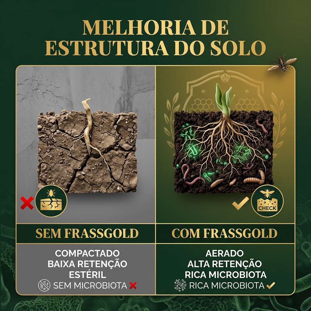 Melhoria de estrutura do solo com FrassGold
